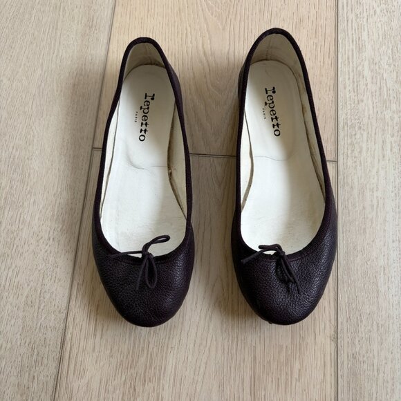 Repetto Dark Brown Ballet Flats 37 - Picture 4 of 8
